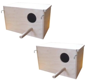 Pinokio Lęgówka Mała Dla Papugi Falistej Drewniana 2szt 