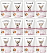 Amanova Mokra Karma Dla Psa Łosoś Indyk 12x100g