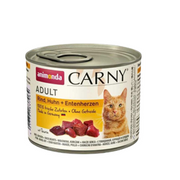 Animonda Carny Adult Wołowina, Kurczak + Kacze serca puszka 200g