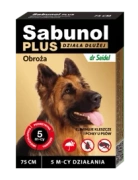 Sabunol Plus Obroża dla Psa na Kleszcze Pchły 75cm