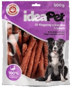 Ideapet Przysmak dla Psa Fingersy Kaczka Ryż 500g