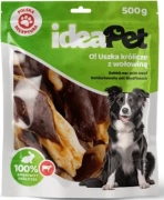 IdeaPet Przysmak dla Psa Uszy Królika z Wołowiną 500g