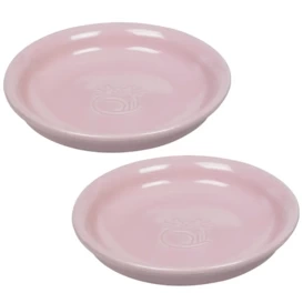 Nobby 2 Miski Ceramiczne dla Kota Różowe 14x2cm