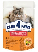 Club4Ł Kot Saszetka 80g Hairball Control Indyk