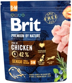 Brit Premium By Nature Senior S+M Small + Medium 1kg